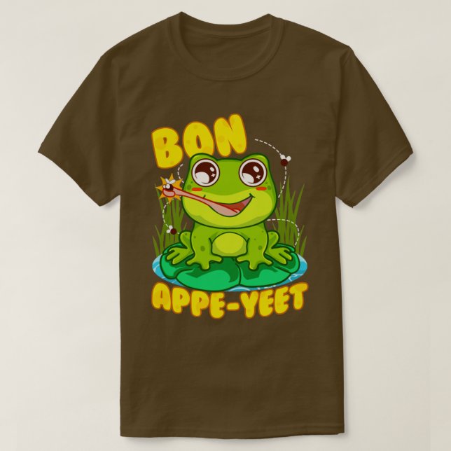 T-shirt Grenouille Bon Appe Yeet Funny Humour Grenouilles  (Design devant)