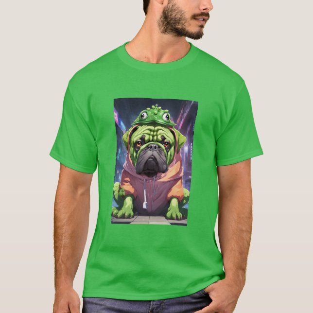T-shirt grenouille bullmastiff (Devant)