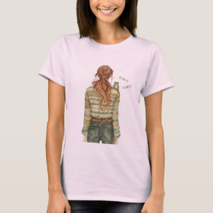 T-shirt Grenouille Coassement Tête Rouge Femelle