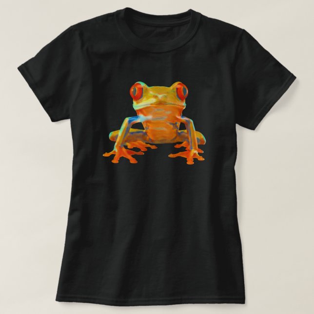 T-shirt Grenouille colorée (Design devant)