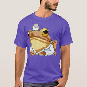 T-shirt Grenouille comme docteur avec manteau de médecins