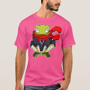 T-shirt Grenouille comme Ninja avec Écharpe