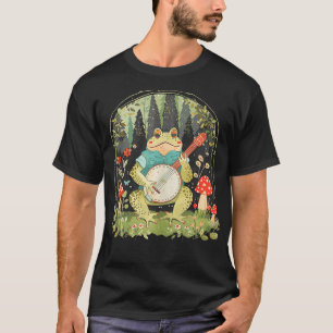 T-shirt Grenouille cool Jouer Banjo Costume animal coloré