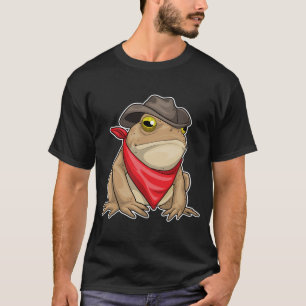 T-shirt Grenouille Cowboy Chapeau de cowboy