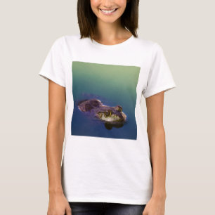 T-shirt Grenouille dans l'eau Yeux de grenouille verte