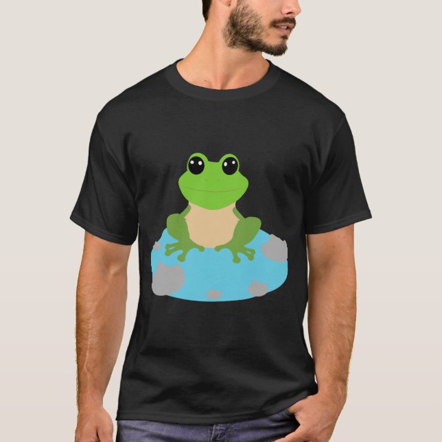 T-shirt grenouille dans l'étang (Devant)
