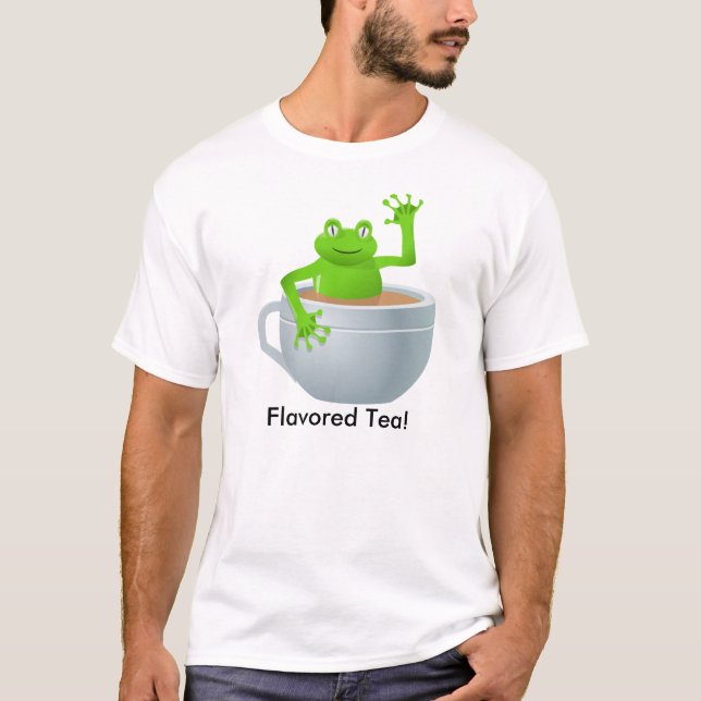 T-shirt Grenouille dans un thé (Devant)