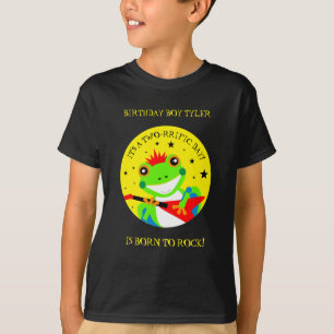 T-shirt Grenouille d'arbre d'anniversaire de Rockin avec g