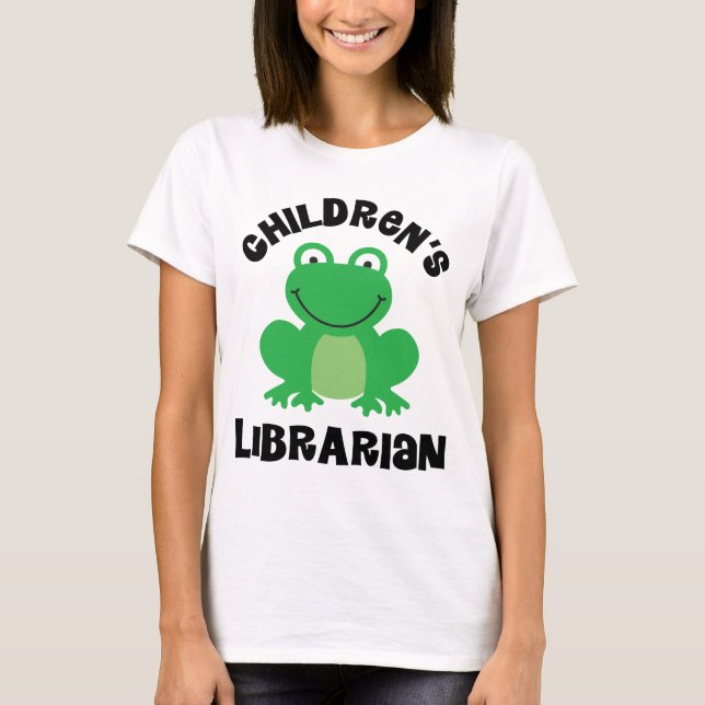 T-shirt Grenouille de bibliothèque du bibliothécaire (Devant)