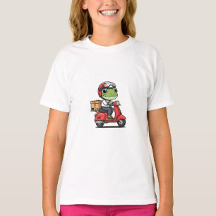 T-shirt Grenouille de livraison en scooter pour enfants