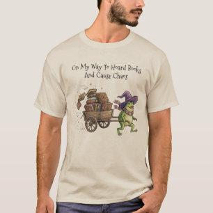 T-shirt Grenouille de magicien drôle thésaurisant des livr