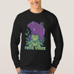 T-shirt Grenouille de yoga méditant