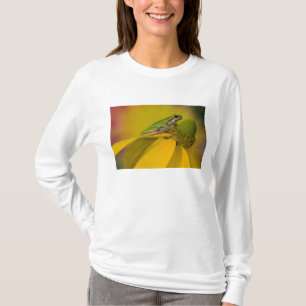T-shirt Grenouille des arbres du Pacifique sur les fleurs 