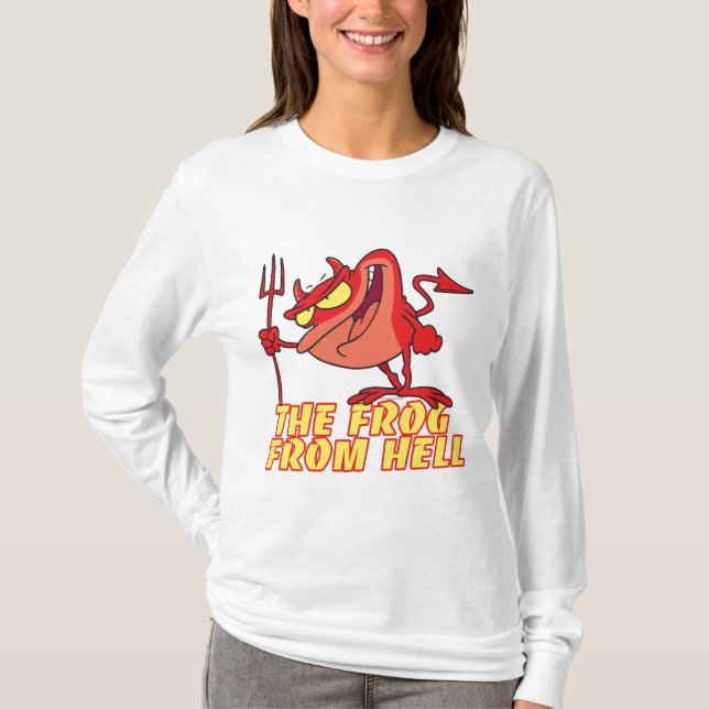 T-shirt grenouille diable de l'enfer dessin (Devant)