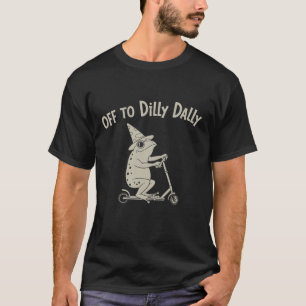 T-shirt Grenouille Dilly Dallying Née Pour Dilly Dally Sil