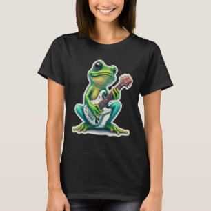 T-shirt Grenouille douce Amphibien Guitare Rock Guitare Le