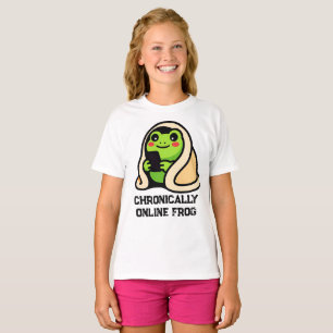 T-shirt Grenouille drôle de mème amusant en ligne de maniè