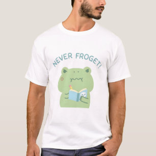 T-shirt Grenouille en colère Jamais Froget Revenge Livre