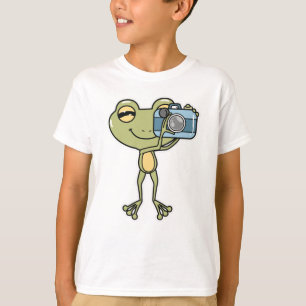 T-shirt Grenouille en photographe avec caméra