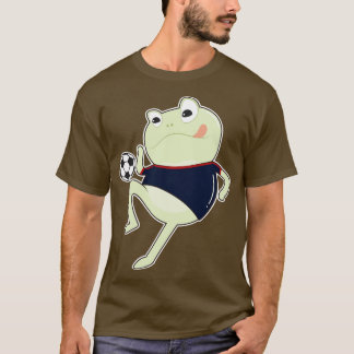 T-shirt Grenouille en tant que joueur avec ballon 2