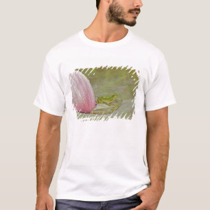 T-shirt Grenouille et pétale de fleur de lotus, Chine,