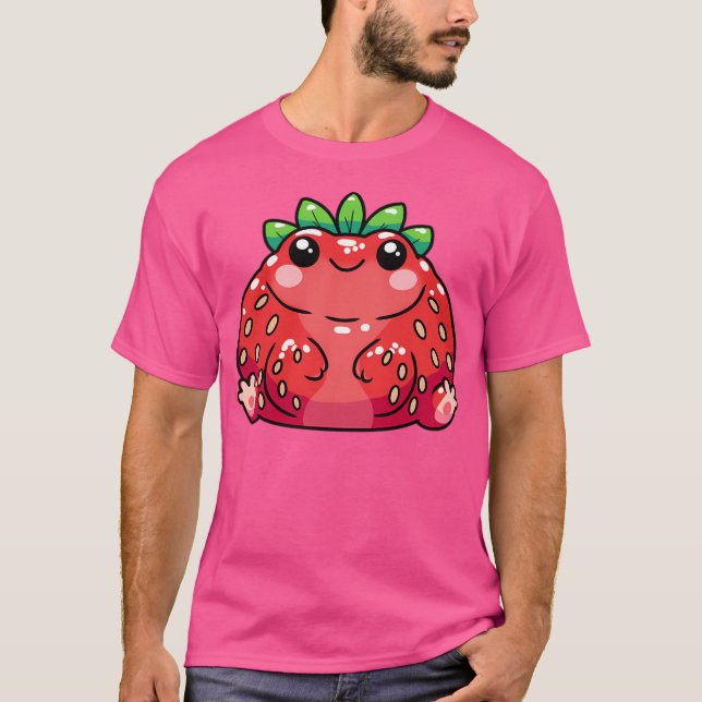 T-shirt Grenouille fraise (Devant)