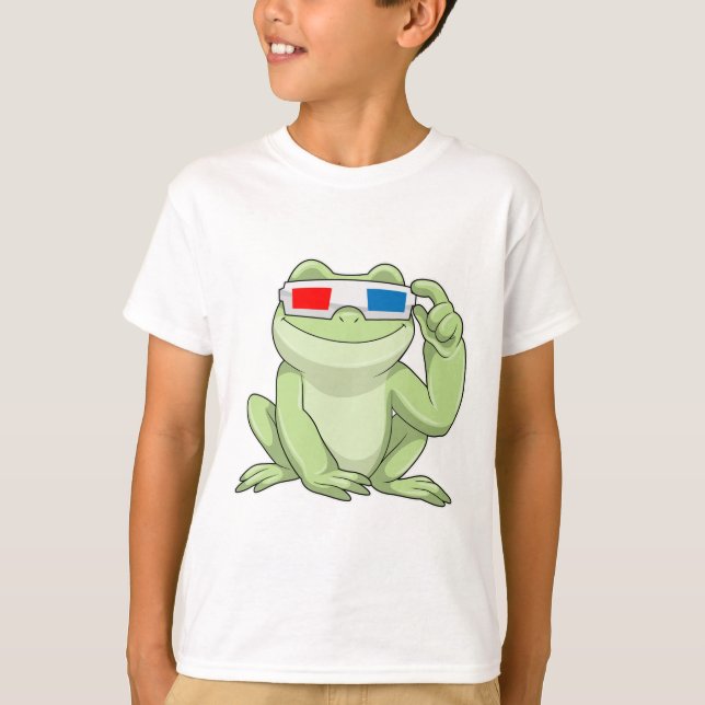 T-shirt Grenouille Glasses (Devant)