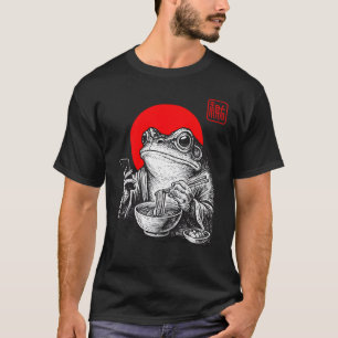 T-shirt Grenouille grincheuse Mange Ramen et Soll Phone Ar