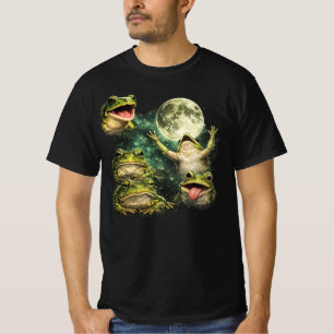 T-shirt Grenouille Hurlement à la Lune Grenouille 
