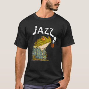 T-shirt Grenouille Jouer Jazz Musique Amusant Cute Frogs A