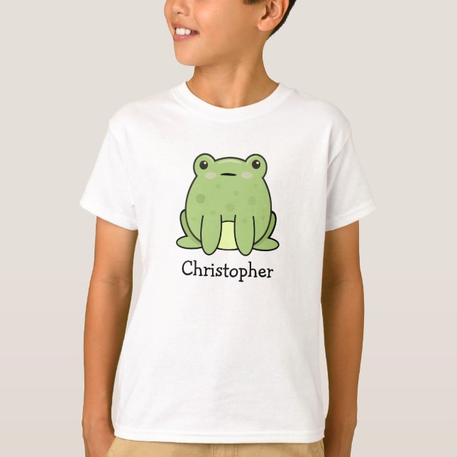 T-shirt Grenouille Kawaii personnalisée  (Devant)