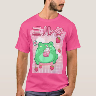 T-shirt Grenouille Lait fraise Pastel Goth Funny Kawaii To