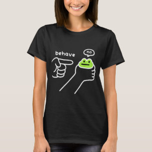 T-shirt Grenouille malhonnête Mème de grenouille drôle Se