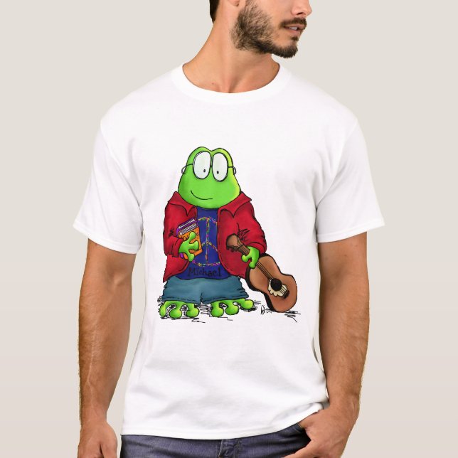 T-shirt Grenouille Michael d'étudiant universitaire (Devant)