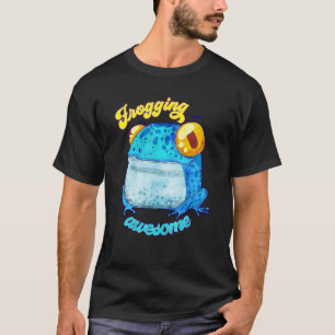 T-shirt Grenouille mignonne magnifique animal animal famil