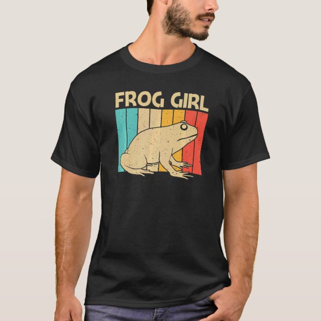 T-shirt Grenouille mignonne pour les filles maman attrape  (Devant)
