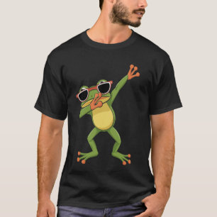 T-shirt Grenouille mouchetée avec lunettes de soleil Pose