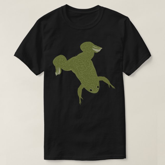 T-shirt Grenouille noire africaine Xenopus laevis (Design devant)
