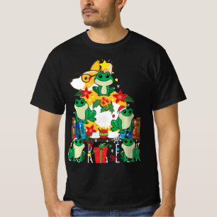 T-shirt Grenouille ornement de Noël arbre drôle Noël cadea