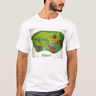 T-shirt Grenouille peinte, Ribbit !