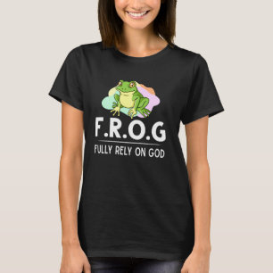 T-shirt Grenouille Pleinement Compter Sur Dieu Capteur De 