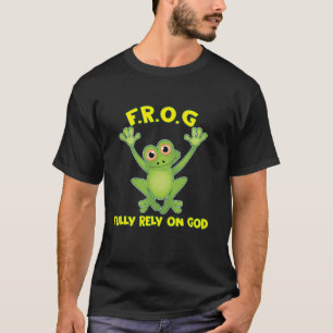 T-shirt Grenouille Pleinement Compter Sur Dieu Christianit