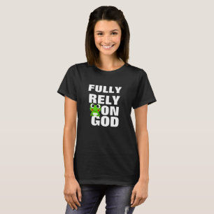 T-shirt Grenouille Pleinement confiance sur Dieu T Chemise