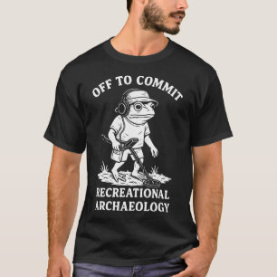 T-shirt Grenouille qui s'apprête à pratiquer l'archéologie