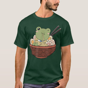 T-shirt Grenouille Ramen japonais nouilles Ramen mignonne 