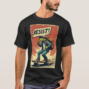 T-shirt Grenouille Résiste Portland Grenouille Protestatio