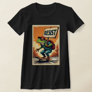 T-shirt Grenouille Résiste Portland Grenouille Protestatio