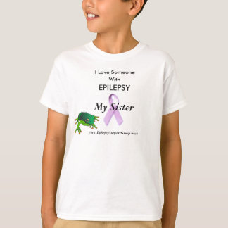 T-shirt grenouille, ruban lilas, j'aime quelqu'un, avec