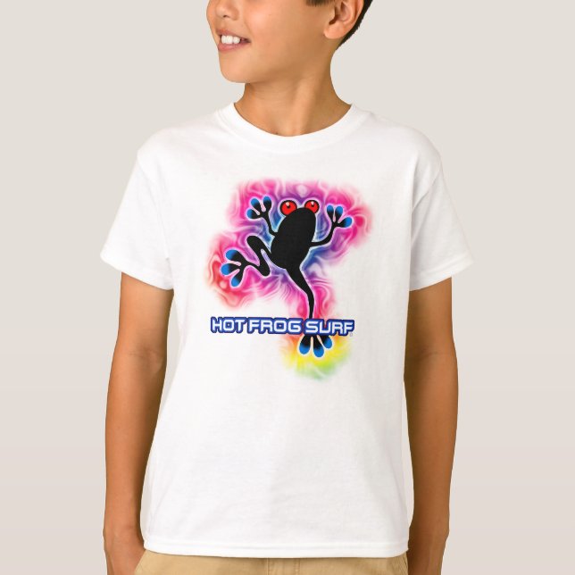T-shirt Grenouille Surf psychédélique débardeur T (Devant)