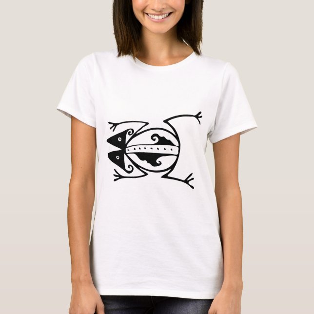 T-shirt Grenouille tribale art animal tribal (Devant)